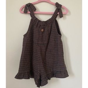 Baby Girl Gingham Romper